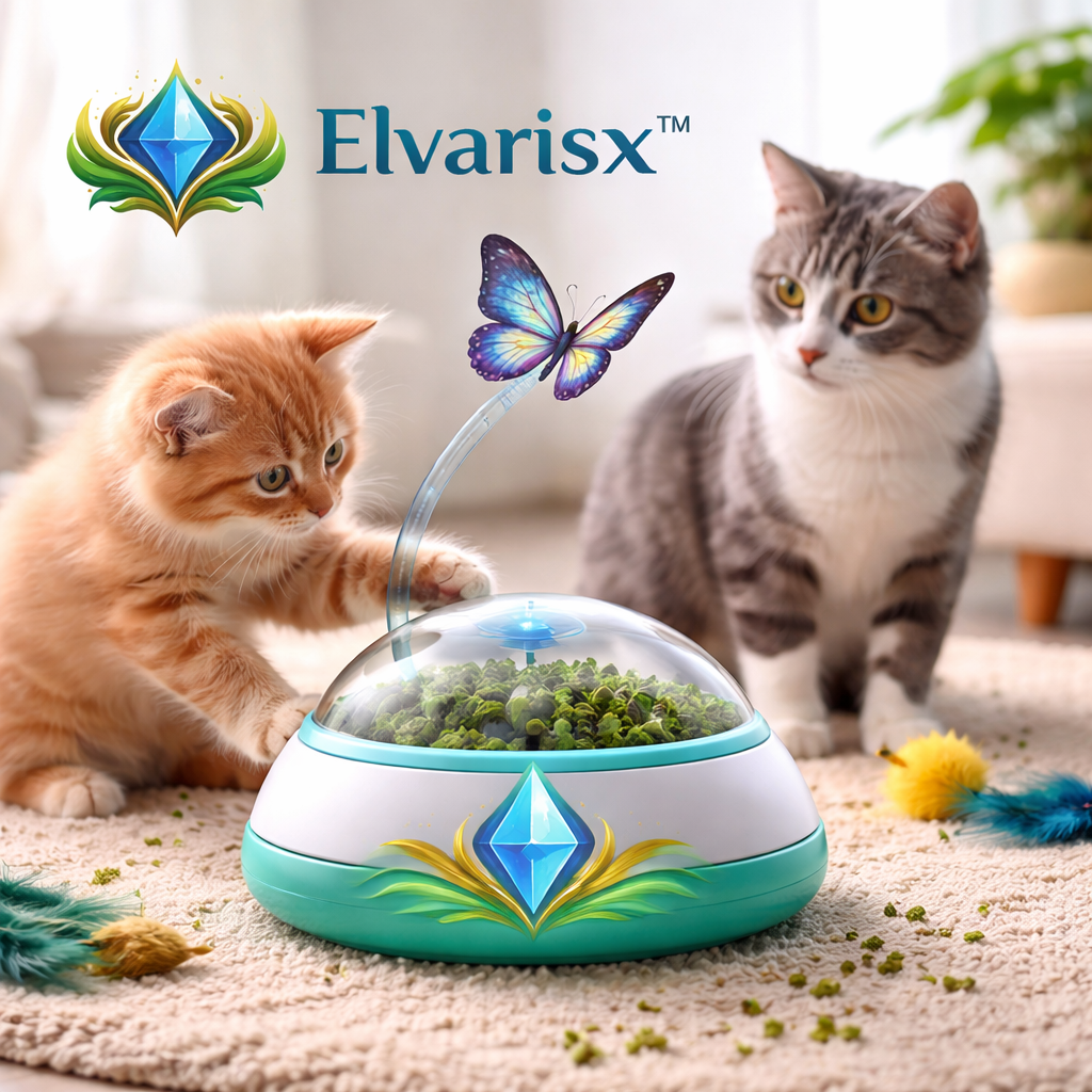 Elvarisx™ Interactive Cat Toy with Butterfly Sensor